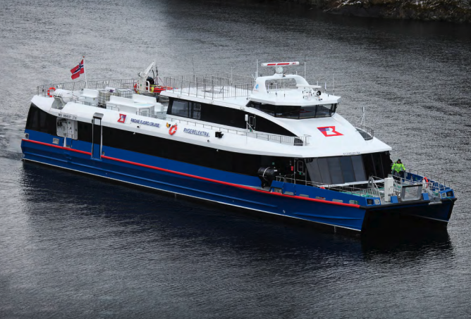 Ferry cruising at sea with wake visible. Ferry cruising at sea with wake visible.