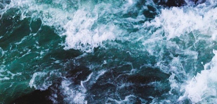 Close-up of turbulent seawater surface. Close-up of turbulent seawater surface.